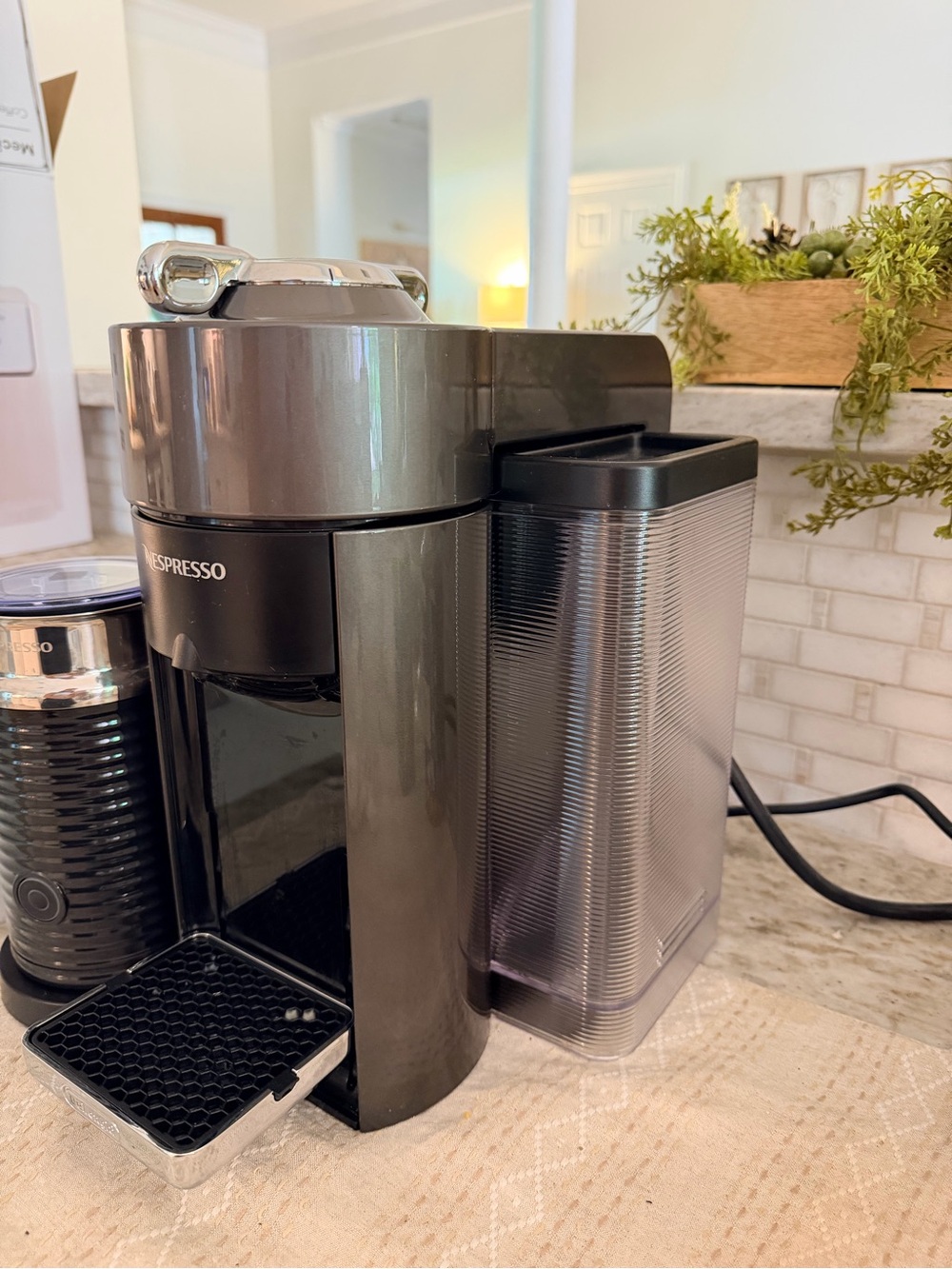 Nespresso Coffee Machine with Milk Frother - Black & Silver - Picture 3 of 6
